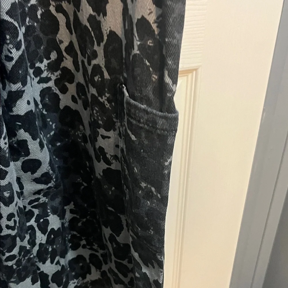 Cider Black and White Animal Print Jumpsuit - Picture 5 of 6